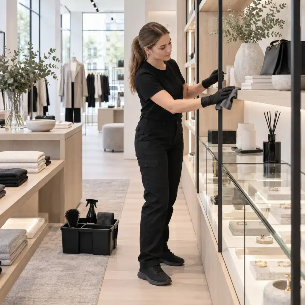 Specialisttjänster för butik Specialistarbete som bokas separat från butiksstädning